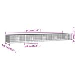 Petshop - Accesorii petshop - Culcusuri si custi - Custi interior si exterior - Cusca pentru iepuri, 5 panouri, 541x109x54 cm, fier galvanizat - Infinity.ro