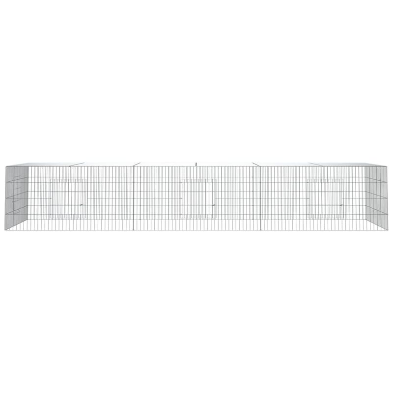 Petshop - Accesorii petshop - Culcusuri si custi - Custi interior si exterior - Cusca pentru iepuri, 3 panouri, 325x109x54 cm, fier galvanizat - Infinity.ro