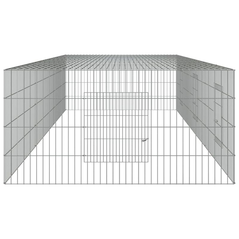 Petshop - Accesorii petshop - Culcusuri si custi - Custi interior si exterior - Cusca pentru iepuri, 3 panouri, 325x109x54 cm, fier galvanizat - Infinity.ro