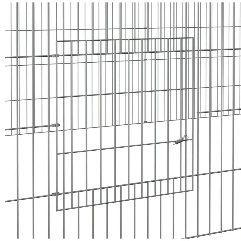 Petshop - Accesorii petshop - Culcusuri si custi - Custi interior si exterior - Cusca pentru iepuri, 3 panouri, 325x109x54 cm, fier galvanizat - Infinity.ro