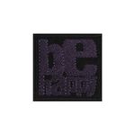 Casa si Gradina - Decoratiuni - DIY - Articole mercerie - Aplicatie brodata termoadeziva Crisalida, 62 x 62 mm, Be happy mov inchis - Infinity.ro