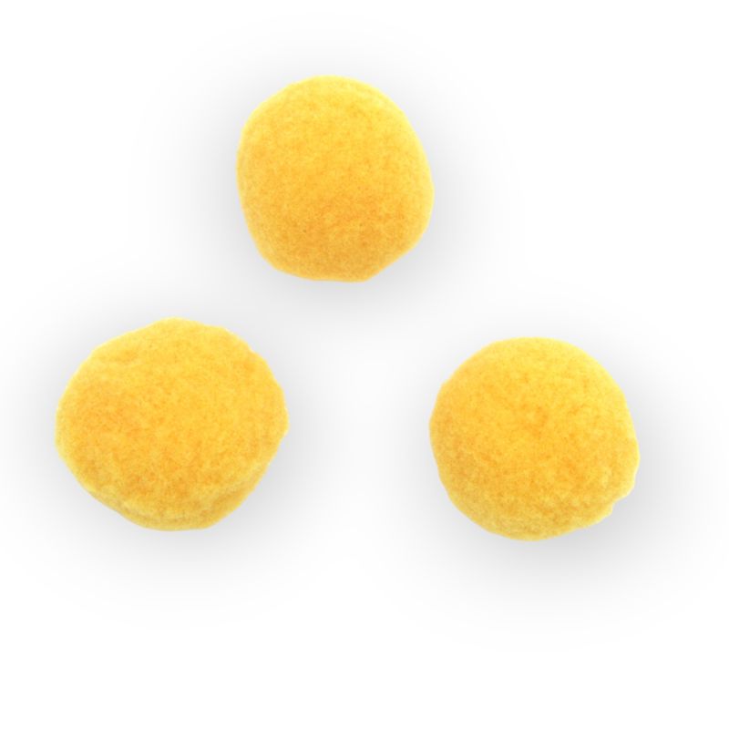 Jucarii, Copii si Bebe - Jucarii si jocuri - Jucarii & jocuri educative - Seturi de artizanat - Set 30 pompoane pentru activitati Crisalida, diametru 20 mm, Galben - Infinity.ro