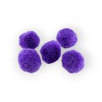 Jucarii, Copii si Bebe - Jucarii si jocuri - Jucarii & jocuri educative - Seturi de artizanat - Set 30 pompoane pentru activitati Crisalida, diametru 20 mm, Violet - Infinity.ro