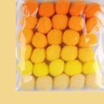 Jucarii, Copii si Bebe - Jucarii si jocuri - Jucarii & jocuri educative - Seturi de artizanat - Set 30 pompoane pentru activitati Crisalida, diametru 20 mm, Galben - Infinity.ro