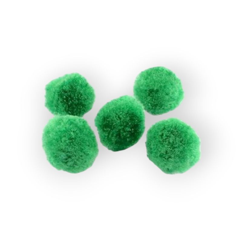 Jucarii, Copii si Bebe - Jucarii si jocuri - Jucarii & jocuri educative - Seturi de artizanat - Set 30 pompoane pentru activitati Crisalida, diametru 20 mm, Verde - Infinity.ro