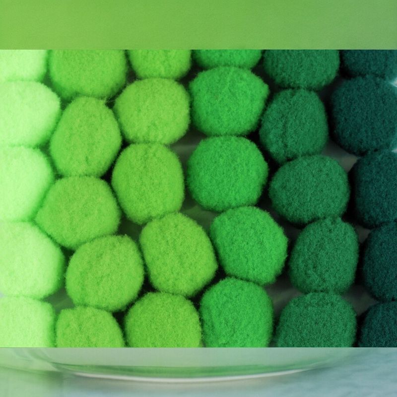 Jucarii, Copii si Bebe - Jucarii si jocuri - Jucarii & jocuri educative - Seturi de artizanat - Set 30 pompoane pentru activitati Crisalida, diametru 20 mm, Verde - Infinity.ro