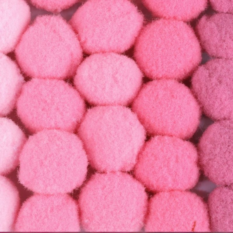 Jucarii, Copii si Bebe - Jucarii si jocuri - Jucarii & jocuri educative - Seturi de artizanat - Set 30 pompoane pentru activitati Crisalida, diametru 20 mm, Roz - Infinity.ro