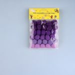 Jucarii, Copii si Bebe - Jucarii si jocuri - Jucarii & jocuri educative - Seturi de artizanat - Set 30 pompoane pentru activitati Crisalida, diametru 20 mm, Violet - Infinity.ro