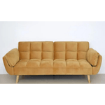 Casa si Gradina - Mobilier - Canapele si coltare - Canapele - Canapea Rubik, 213 x 82 x 81 cm, tapiterie, catifea, portocaliu - Infinity.ro