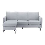 Casa si Gradina - Mobilier - Canapele si coltare - Coltare - Coltar Hyperion, Reversibil, Stanga/Dreapta, 193 x 86 x 136 cm, stofa, gri - Infinity.ro