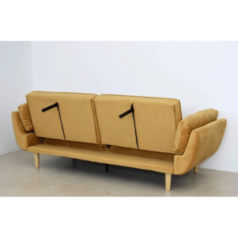 Casa si Gradina - Mobilier - Canapele si coltare - Canapele - Canapea Rubik, 213 x 82 x 81 cm, tapiterie, catifea, portocaliu - Infinity.ro