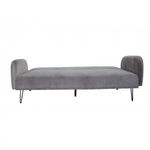 Casa si Gradina - Mobilier - Canapele si coltare - Canapele - Canapea Every-Day, 200 x 80 x 76 cm, rabatabila, catifea, gri deschis - Infinity.ro