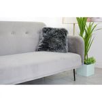 Casa si Gradina - Mobilier - Canapele si coltare - Canapele - Canapea Every-Day, 200 x 80 x 76 cm, rabatabila, catifea, gri deschis - Infinity.ro