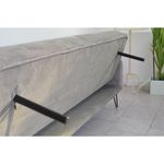 Casa si Gradina - Mobilier - Canapele si coltare - Canapele - Canapea Every-Day, 200 x 80 x 76 cm, rabatabila, catifea, gri deschis - Infinity.ro