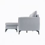 Casa si Gradina - Mobilier - Canapele si coltare - Coltare - Coltar Hyperion, Reversibil, Stanga/Dreapta, 193 x 86 x 136 cm, stofa, gri - Infinity.ro