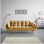 Casa si Gradina - Mobilier - Canapele si coltare - Canapele - Canapea Rubik, 213 x 82 x 81 cm, tapiterie, catifea, portocaliu - Infinity.ro