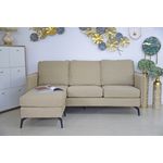 Casa si Gradina - Mobilier - Canapele si coltare - Coltare - Coltar Hyperion, Reversibil, Stanga/Dreapta, 193 x 86 x 136 cm, stofa, bej - Infinity.ro