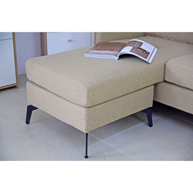 Casa si Gradina - Mobilier - Canapele si coltare - Coltare - Coltar Hyperion, Reversibil, Stanga/Dreapta, 193 x 86 x 136 cm, stofa, bej - Infinity.ro