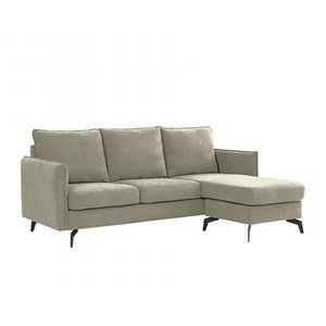 Coltar Hyperion, Reversibil, Stanga/Dreapta, 193 x 86 x 136 cm, stofa, bej