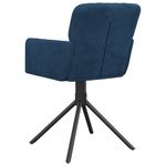 Casa si Gradina - Mobilier - Scaune si fotolii - Scaune - Scaune de bucatarie pivotante, 2 buc., albastru, catifea - Infinity.ro