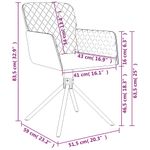 Casa si Gradina - Mobilier - Scaune si fotolii - Scaune - Scaune de bucatarie pivotante, 2 buc., albastru, catifea - Infinity.ro