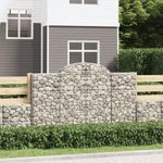 Casa si Gradina - Gradina si terasa - Garduri, panouri si accesorii - Cosuri gabion arcuite 50 buc, 200x50x120/140cm, fier galvanizat - Infinity.ro
