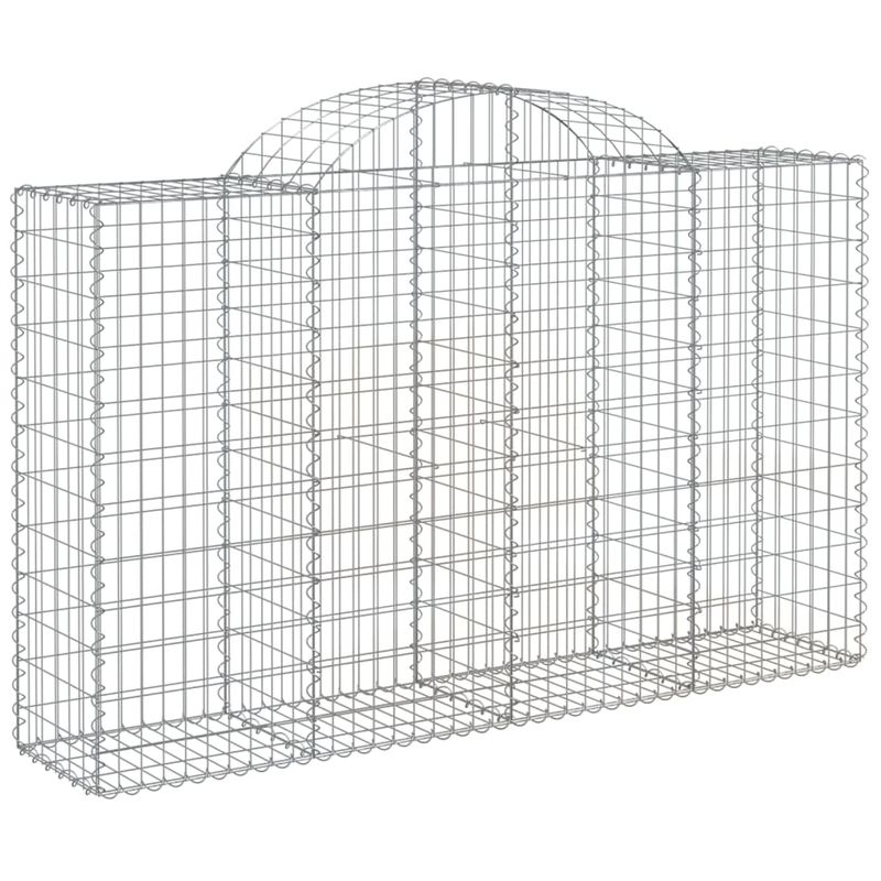 Casa si Gradina - Gradina si terasa - Garduri, panouri si accesorii - Cosuri gabion arcuite 50 buc, 200x50x120/140cm, fier galvanizat - Infinity.ro