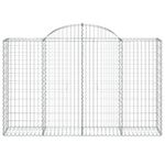 Casa si Gradina - Gradina si terasa - Garduri, panouri si accesorii - Cosuri gabion arcuite 50 buc, 200x50x120/140cm, fier galvanizat - Infinity.ro