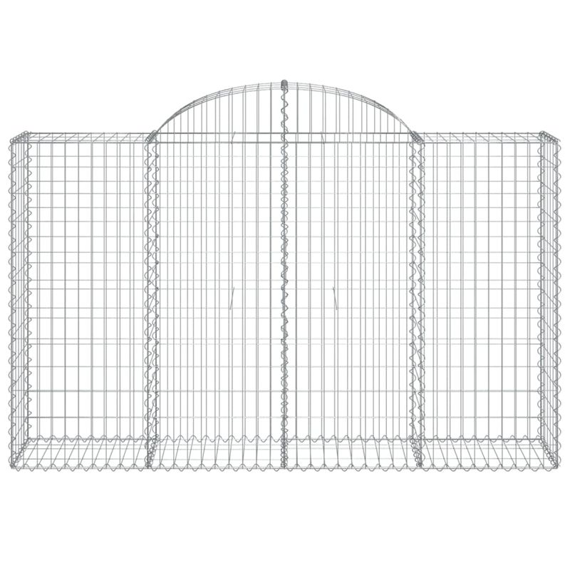 Casa si Gradina - Gradina si terasa - Garduri, panouri si accesorii - Cosuri gabion arcuite 50 buc, 200x50x120/140cm, fier galvanizat - Infinity.ro