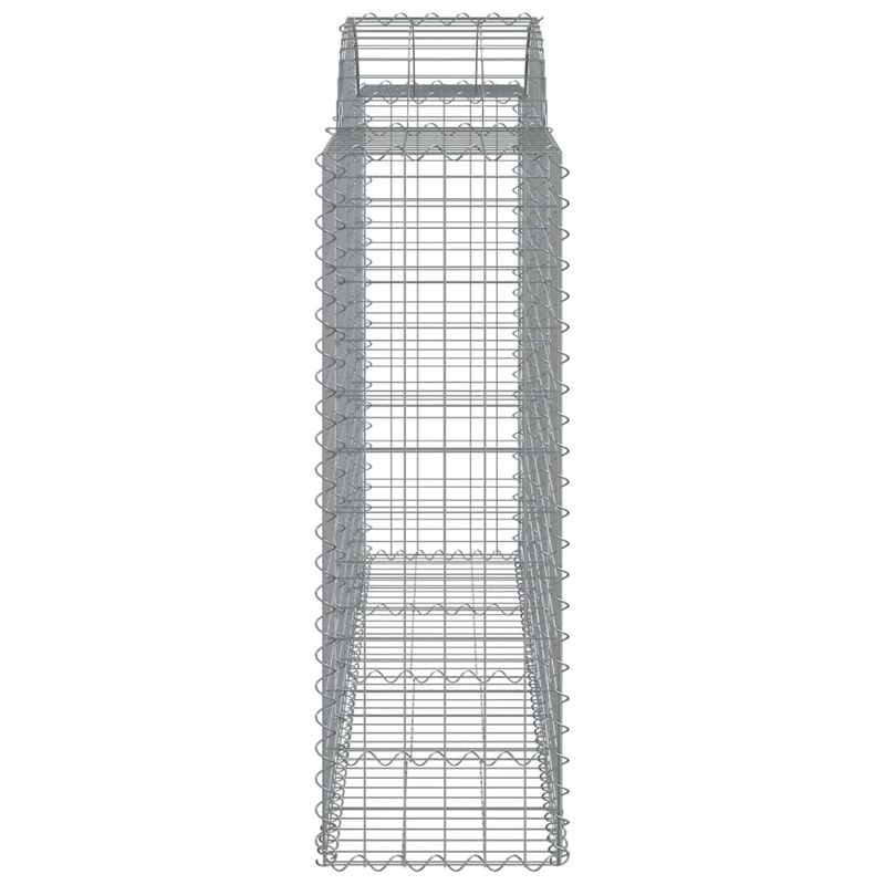 Casa si Gradina - Gradina si terasa - Garduri, panouri si accesorii - Cosuri gabion arcuite 50 buc, 200x50x120/140cm, fier galvanizat - Infinity.ro