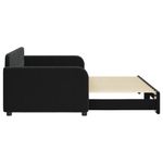 Casa si Gradina - Mobilier - Paturi si accesorii - Paturi - Pat de zi cu extensie, negru, 90x200 cm, catifea - Infinity.ro