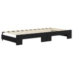 Casa si Gradina - Mobilier - Paturi si accesorii - Paturi - Pat de zi cu extensie, negru, 90x200 cm, catifea - Infinity.ro