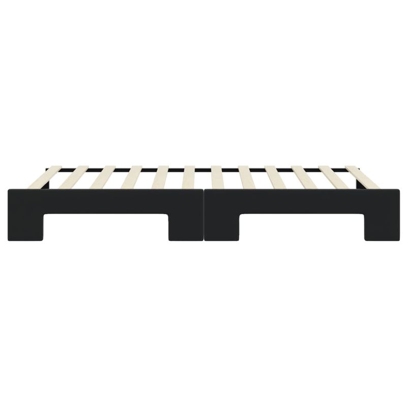 Casa si Gradina - Mobilier - Paturi si accesorii - Paturi - Pat de zi cu extensie, negru, 90x200 cm, catifea - Infinity.ro