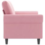 Casa si Gradina - Mobilier - Canapele si coltare - Canapele - Canapea cu 2 locuri, roz, 140 cm, catifea - Infinity.ro