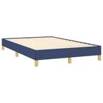 Casa si Gradina - Mobilier - Paturi si accesorii - Paturi - Pat cu arcuri, saltea si LED, albastru, 120x190 cm, textil - Infinity.ro