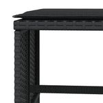 Casa si Gradina - Gradina si terasa - Mobilier exterior - Scaune si sezlonguri gradina - Scaune de gradina cu perne, 4 buc. negru 41x41x36 cm poliratan - Infinity.ro