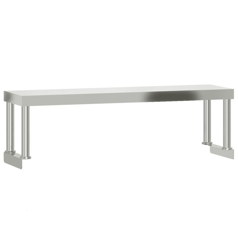 Casa si Gradina - Mobilier - Comode si corpuri - Corpuri bucatarie - Masa bucatarie cu raft superior, 110x55x120 cm, otel inoxidabil - Infinity.ro