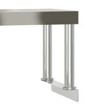 Casa si Gradina - Mobilier - Comode si corpuri - Corpuri bucatarie - Masa bucatarie cu raft superior, 110x55x120 cm, otel inoxidabil - Infinity.ro