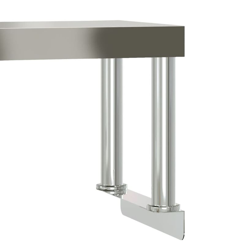 Casa si Gradina - Mobilier - Comode si corpuri - Corpuri bucatarie - Masa bucatarie cu raft superior, 110x55x120 cm, otel inoxidabil - Infinity.ro
