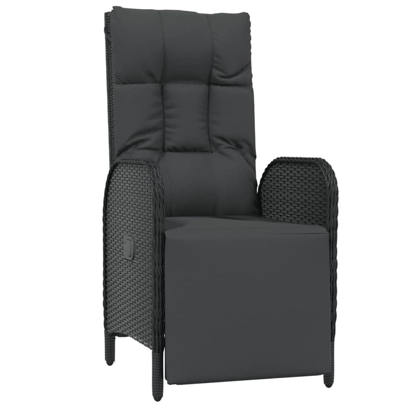 Casa si Gradina - Gradina si terasa - Mobilier exterior - Seturi mobila gradina - Set mobilier de gradina cu perne, 9 piese, negru, poliratan - Infinity.ro