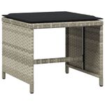 Casa si Gradina - Gradina si terasa - Mobilier exterior - Seturi mobila gradina - Set mobilier gradina cu perne, 9 piese, gri deschis, poliratan - Infinity.ro