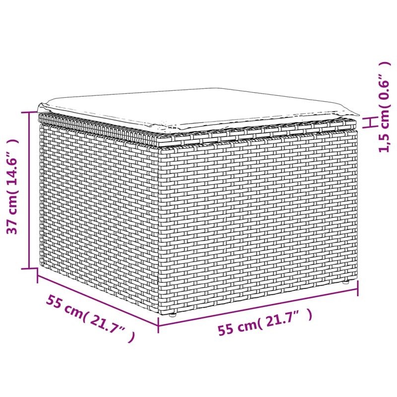 Casa si Gradina - Gradina si terasa - Mobilier exterior - Seturi mobila gradina - Set canapele de gradina cu perne, 7 piese, negru, poliratan - Infinity.ro