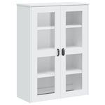 Casa si Gradina - Mobilier - Comode si corpuri - Comode - Dulap superior „VIKEN”, alb, lemn masiv de pin - Infinity.ro
