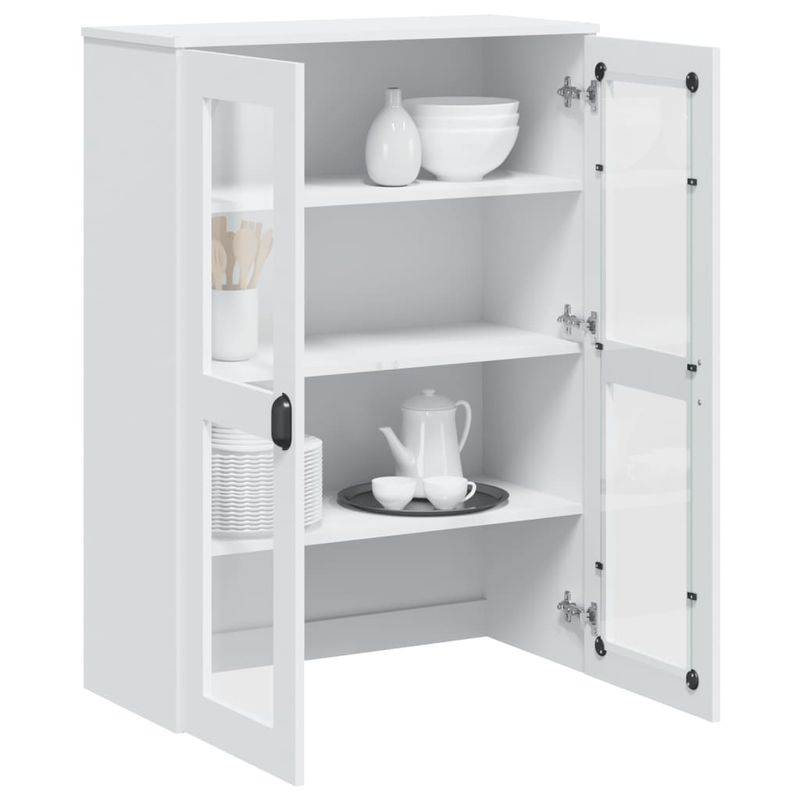 Casa si Gradina - Mobilier - Comode si corpuri - Comode - Dulap superior „VIKEN”, alb, lemn masiv de pin - Infinity.ro
