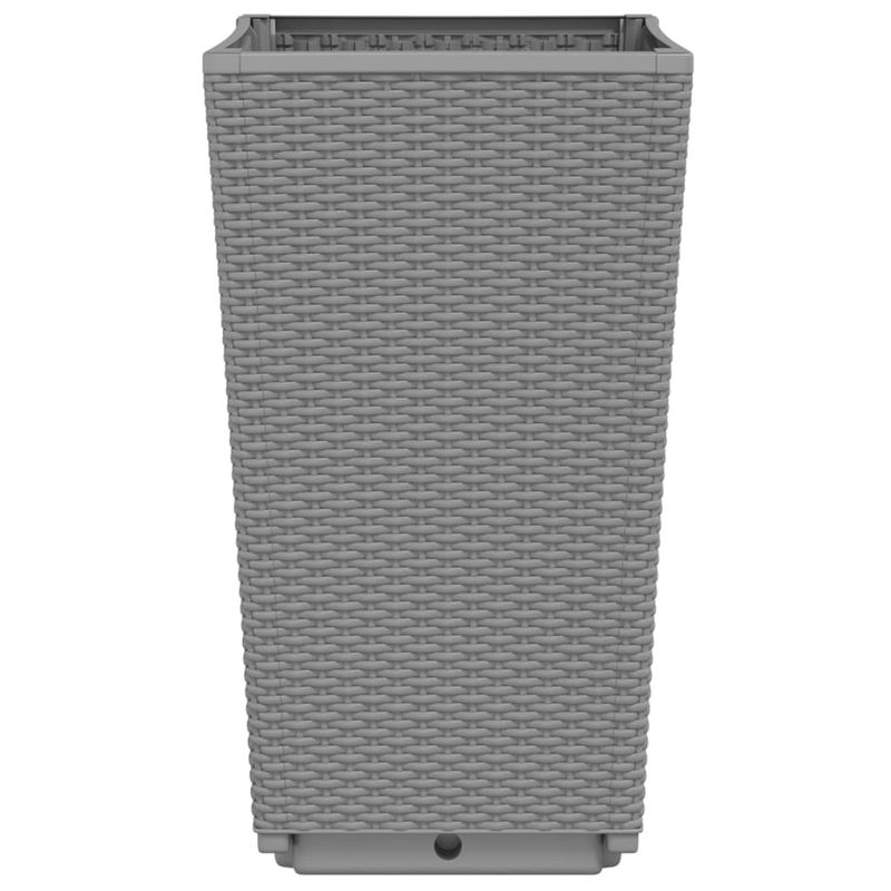 Casa si Gradina - Gradinarit si plante - Plante si ghivece - Ghivece si suporturi - Jardiniere de gradina, 2 buc., gri deschis, 32,5x32,5x57 cm, PP - Infinity.ro