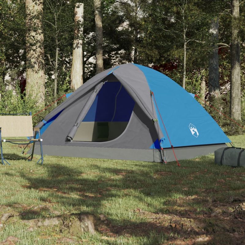 Sport si Outdoor - Camping - Corturi camping - Cort camping pentru 3 persoane, albastru, impermeabil - Infinity.ro