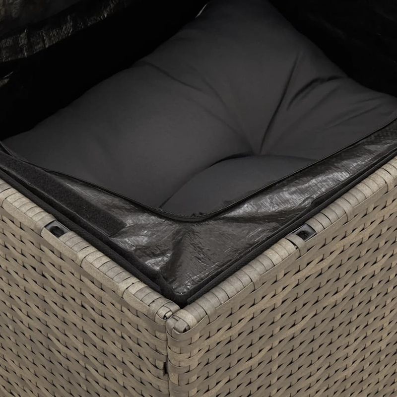 Casa si Gradina - Gradina si terasa - Mobilier exterior - Seturi mobila gradina - Set mobilier de gradina cu perne, 14 piese, gri, poliratan - Infinity.ro