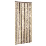 Casa si Gradina - Textile si covoare - Perdele si draperii - Perdele - Perdea pentru insecte, maro inchis si bej, 90x200 cm, chenille - Infinity.ro