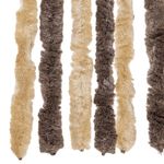 Casa si Gradina - Textile si covoare - Perdele si draperii - Perdele - Perdea pentru insecte, maro inchis si bej, 90x200 cm, chenille - Infinity.ro