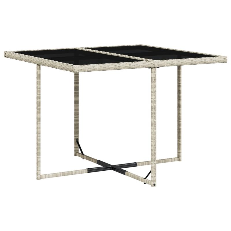 Casa si Gradina - Gradina si terasa - Mobilier exterior - Seturi mobila gradina - Set mobilier gradina cu perne, 9 piese, gri deschis, poliratan - Infinity.ro
